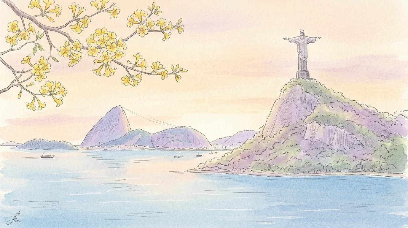 Illustrated travel guide for Brazil