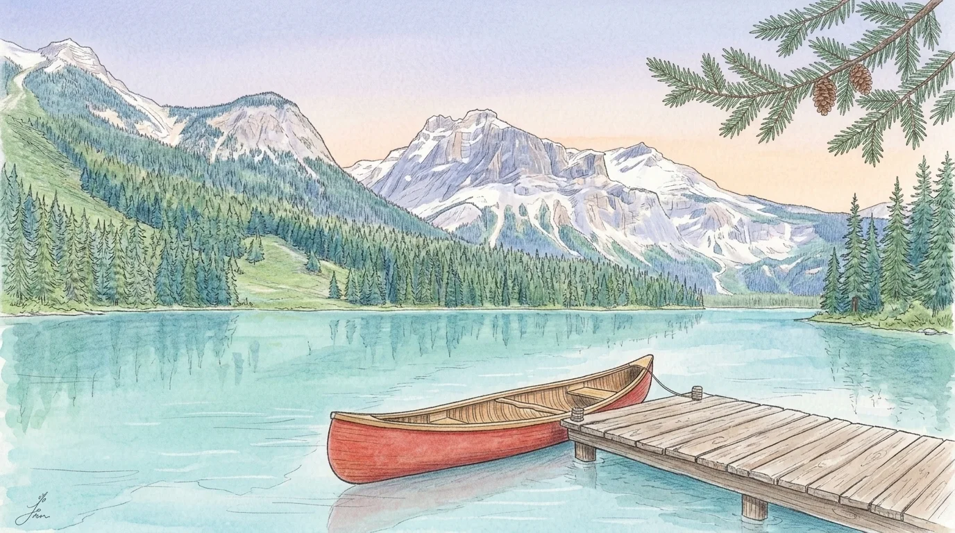 Illustrated travel guide for Canada