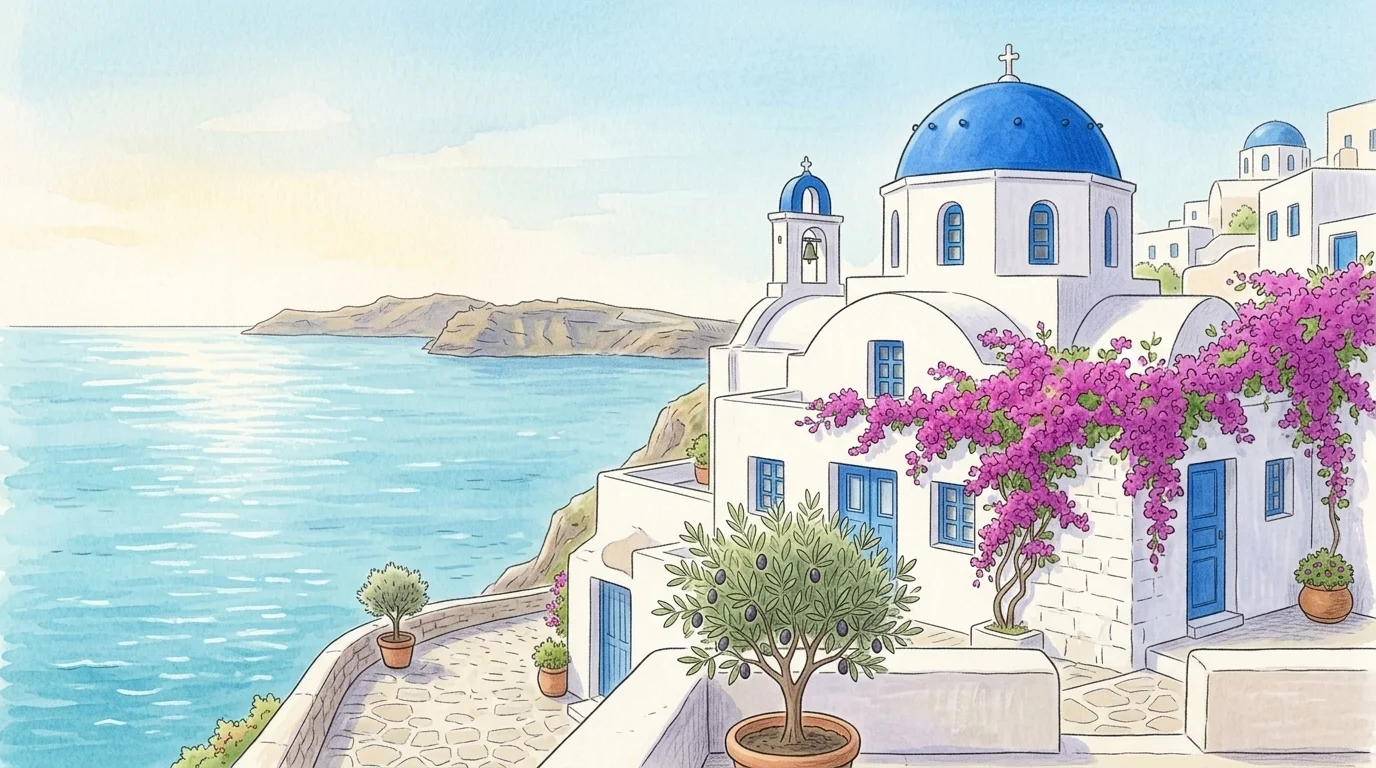 Illustrated travel guide for Greece