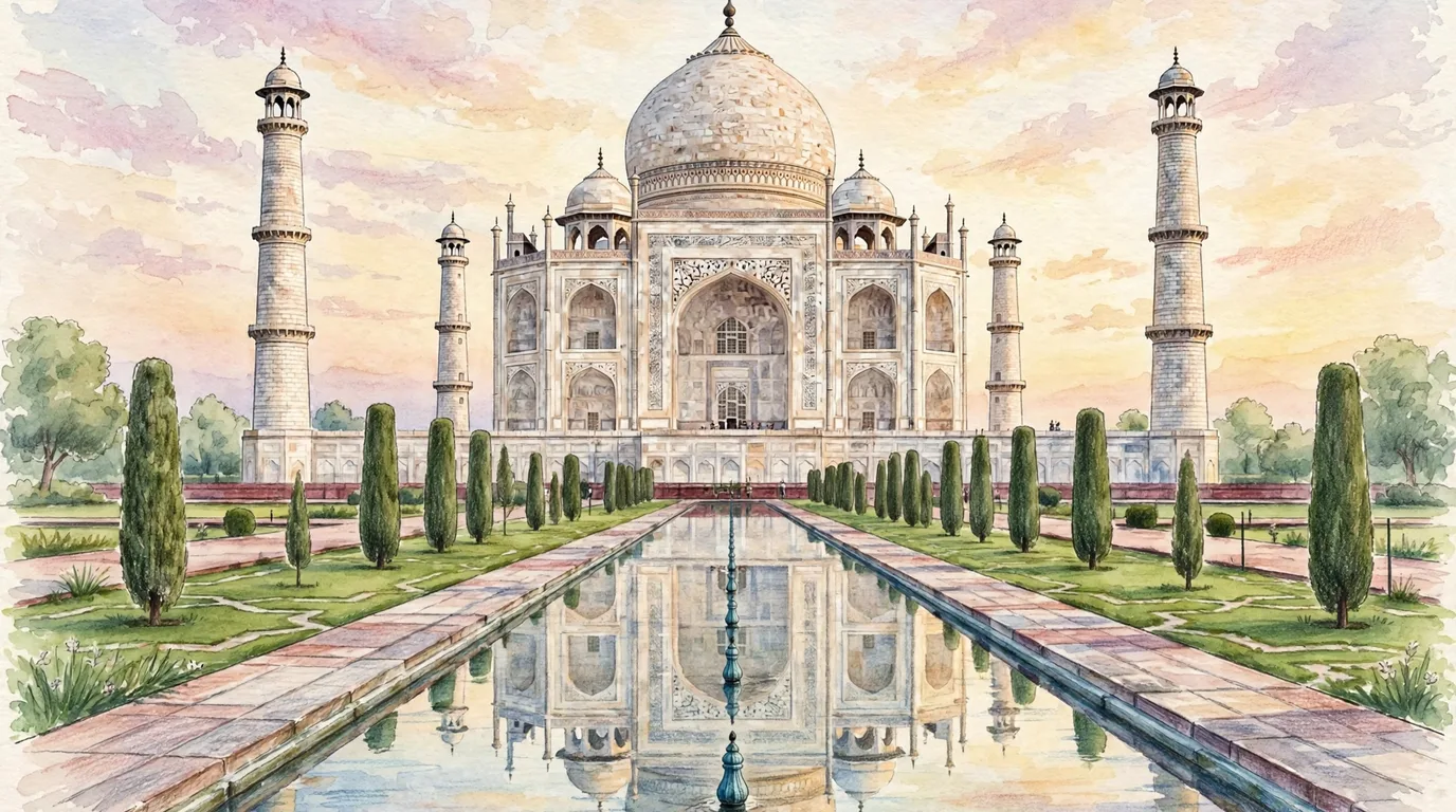 Illustrated travel guide for India