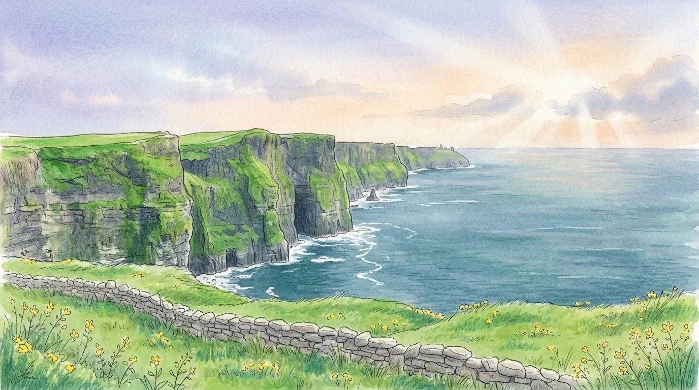 Illustrated travel guide for Ireland