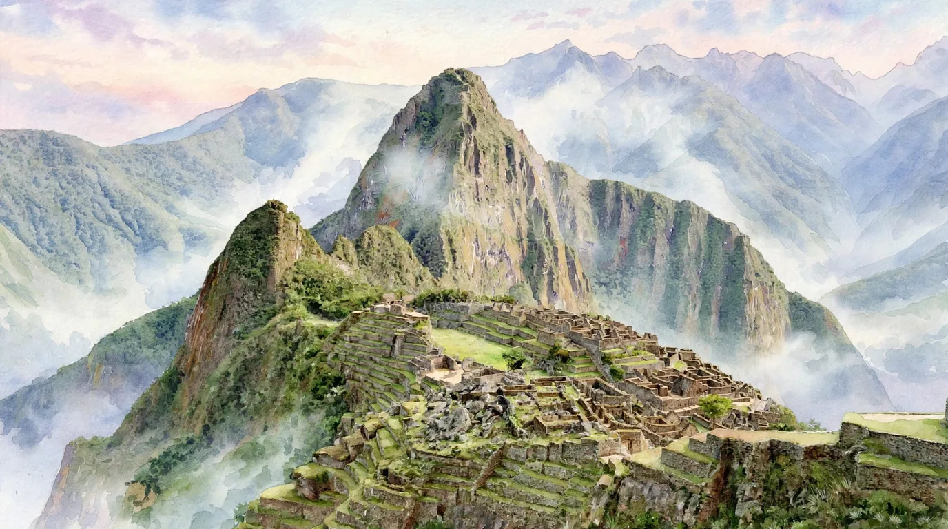 Illustrated travel guide for Peru