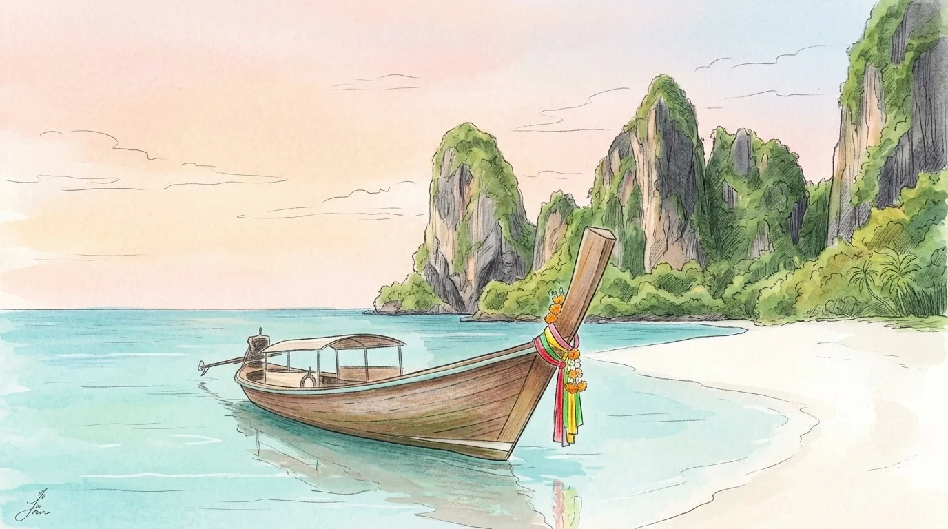 Illustrated travel guide for Thailand