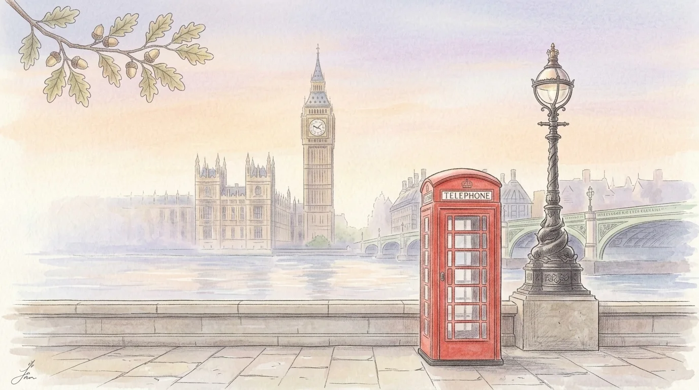 Illustrated travel guide for United Kingdom